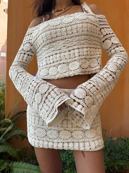 Crochet Skirt Set