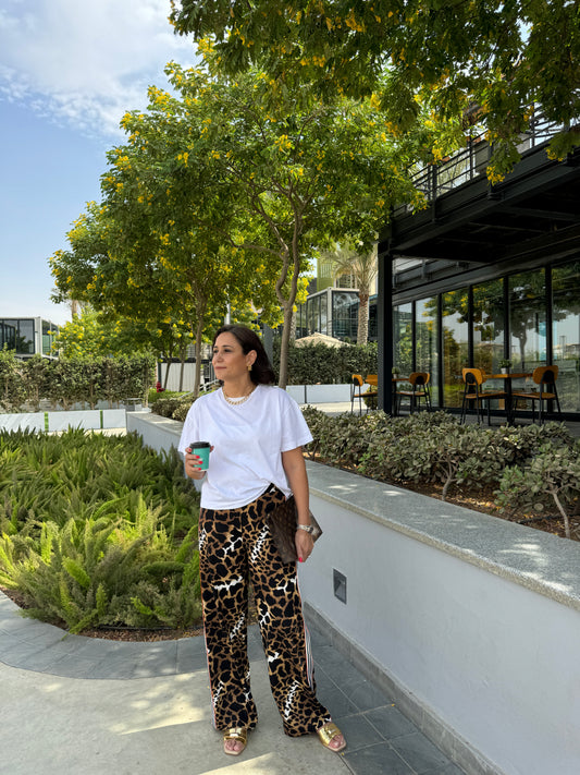 Leopard Striped Pants