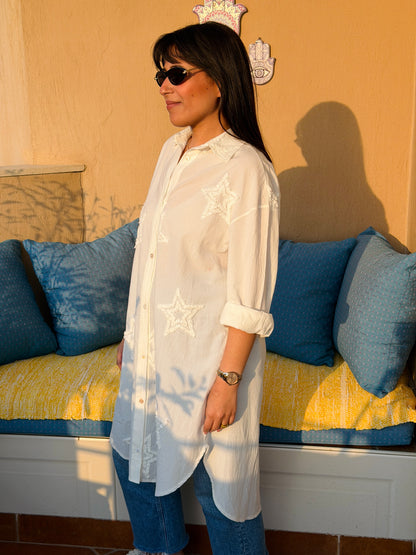 Nova Star – Shirt Dress – White