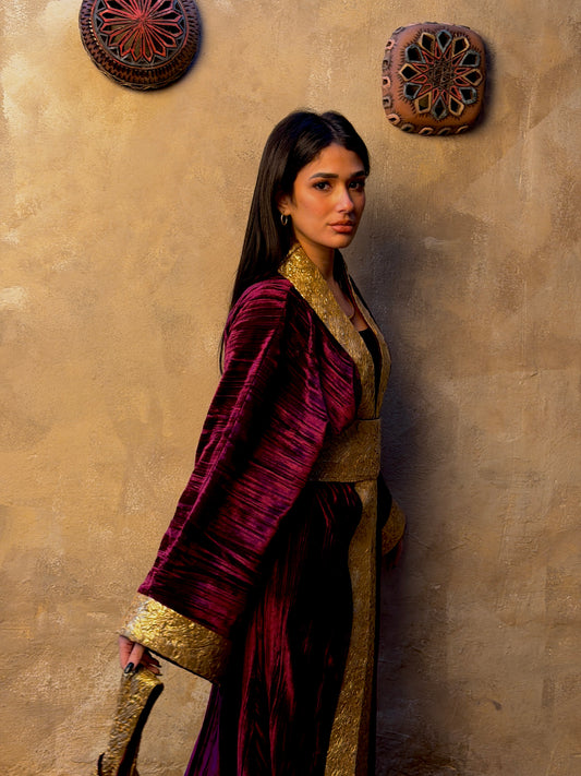 The Royal Plum Kaftan