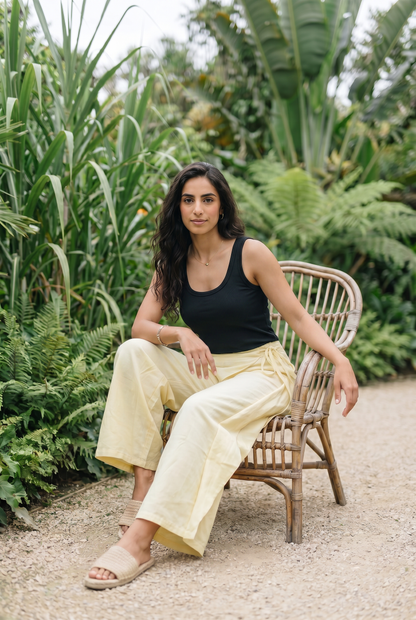 Rhea Linen Wrap – Pants