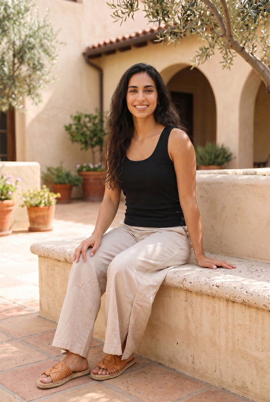 Rhea Linen Wrap – Pants