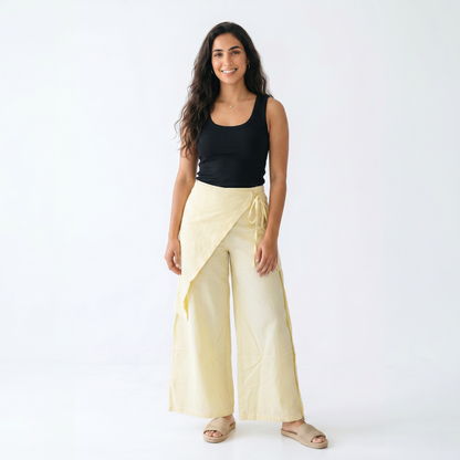 Rhea Linen Wrap – Pants